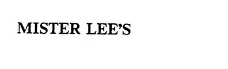 MISTER LEE'S logo