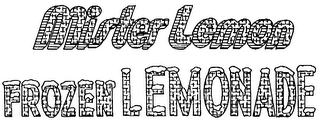 MISTER LEMON FROZEN LEMONADE logo