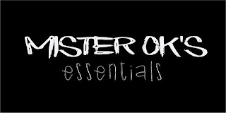 MISTER OK'S ESSENTIALS logo