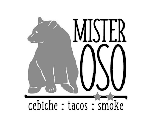 MISTER OSO CEBICHE : TACOS : SMOKE logo