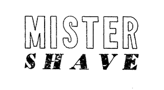 MISTER SHAVE logo