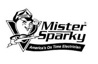 MISTER SPARKY AMERICA'S ON-TIME ELECTRICIAN logo