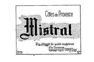 MISTROL COTES DE PROVENCE logo