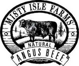 MISTY ISLE FARMS NATURAL ANGUS BEEF logo