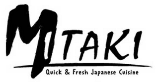 MITAKI QUICK & FRESH JAPANESE CUISINE logo