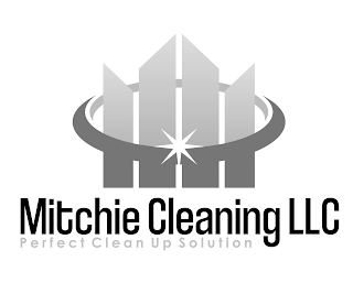 MITCHIE CLEANING LLC PERFECT CLEAN UP SOLUTION logo