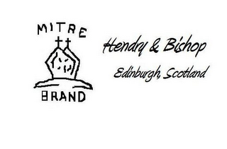 MITRE BRAND HENDRY & BISHOP EDINBURGH SCOTLAND logo