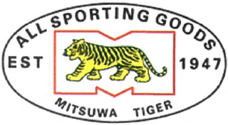 MITSUWA TIGER ALL SPORTING GOODS EST 1947 M logo