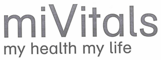 MIVITALS MY HEALTH MY LIFE logo