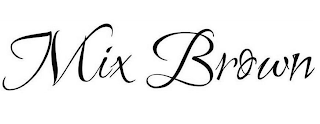 MIX BROWN logo