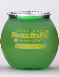MIXED DRINKS BUZZBALLZ HAVE A BALL!! TEQUILA RITA SHAKE IT! logo