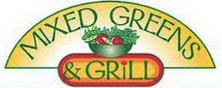 MIXED GREENS AND GRILL logo