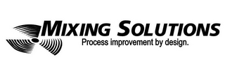 MIXING SOLUTIONS PROCESS IMPROVEMENT BY DESIGN. logo