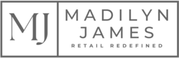 MJ MADILYN JAMES RETAIL REDEFINED logo