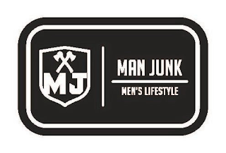 MJ MAN JUNK MEN'S LIFESTYLE logo