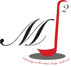MJ2 CATERING TO THE MIND, BODY, AND SOUL logo