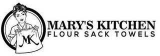 MK MARY'S KITCHEN FLOUR SACK TOWELS logo