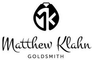 MK MATTHEW KLAHN GOLDSMITH logo