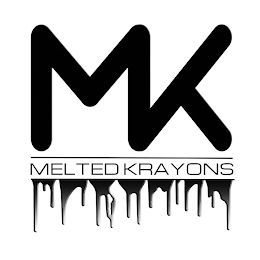 MK MELTED KRAYONS logo
