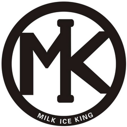 MK MIK MILK ICE KING logo