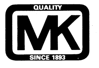 MK QUALITY SINCE 1893 logo