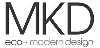 MKD ECO + MODERN DESIGN logo