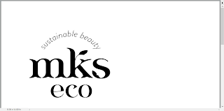 MKS ECO SUSTAINABLE BEAUTY logo