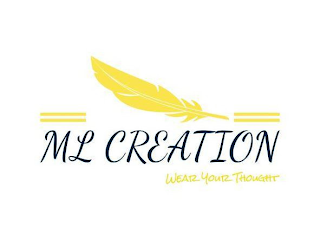 ML CREATION WEAR YOUR THOUGHT logo
