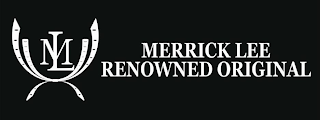 ML MERRICK LEE RENOWNED ORIGINAL logo