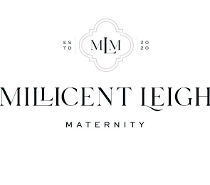 MLM ESTD 2020 MILLICENT LEIGH MATERNITY logo