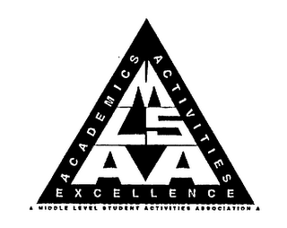 MLSAA ACADEMICS ACTIVITIES EXCELLENCE MIDDLE LEVEL STUDENT ACTIVITIES ASSOCIATION logo