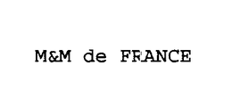 M&M DE FRANCE logo