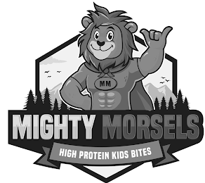 MM MIGHTY MORSELS HIGH PROTEIN KIDS BITES logo