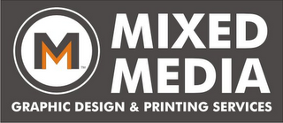 MM MIXED MEDIA GRAPHIC DESIGN & PRINTING SERVICES logo