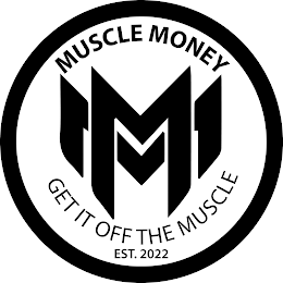 MM MUSCLE MONEY GET IT OFF THE MUSCLE EST. 2022 logo