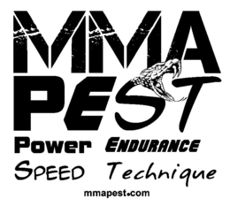 MMA PEST POWER ENDURANCE SPEED TECHNIQUE MMAPEST.COM logo