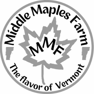 MMF MIDDLE MAPLES FARM THE FLAVOR OF VERMONT logo
