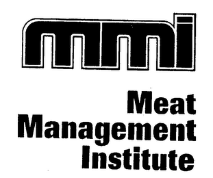 MMI MEAT MANAGEMENT INSTITUTE logo