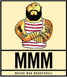 MMM MACHO MAN MONASTRELL MONASTRELL WINE LOVE & WINES logo
