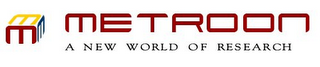 MMM METROON A NEW WORLD OF RESEARCH logo