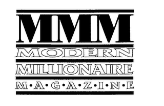 MMM MODERN MILLIONAIRE M-A-G-A-Z-I-N-E logo