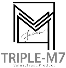 MMM SEVEN TRIPLE-M7 VALUE. TRUST. PRODUCT logo