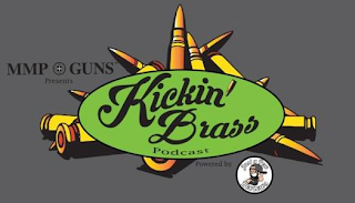 MMP GUNS PRESENTS KICKIN' BRASS PODCASTPOWERED BY JUST A POW REVIEWS logo