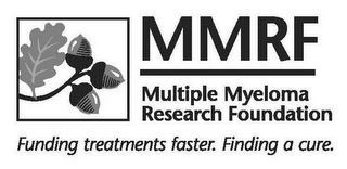 MMRF MULTIPLE RESEARCH FOUNDATION FUNDING TREATMENTS FASTER, FINDING A CURE. logo
