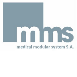 MMS MEDICAL MODULAR SYSTEM S.A. logo