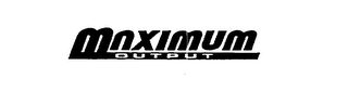 MNXIMUM OUTPUT logo