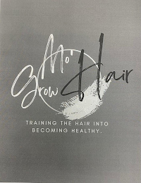 MO' GROW HAIR TRAINING THE HAIR INTO BECOMING HEALTHY. logo
