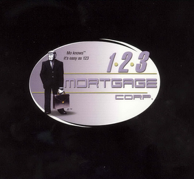 "MO KNOWS" EASY AS 123 123 MORTGAGE CORP. logo