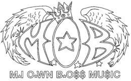 M.O.B. M.I O.WN B.O$$ MU$IC logo