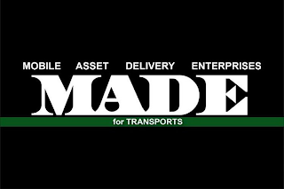 MOBILE ASSET DELIVERY ENTERPRISES MADE FOR TRANSPORTS logo